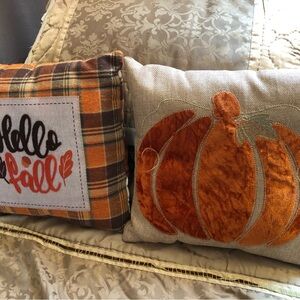 Autumn Themed Throw Pillows Set